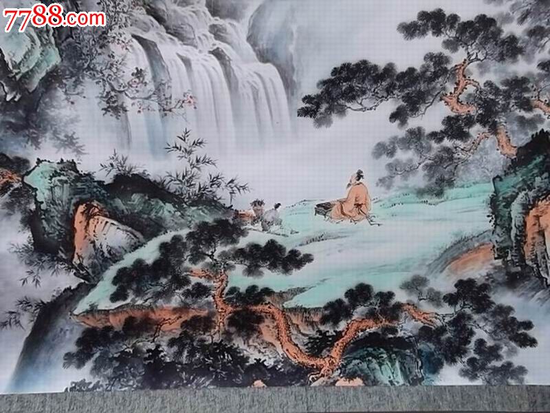刘继伟巨幅山水《溪山会友》-se16795769-山水国画
