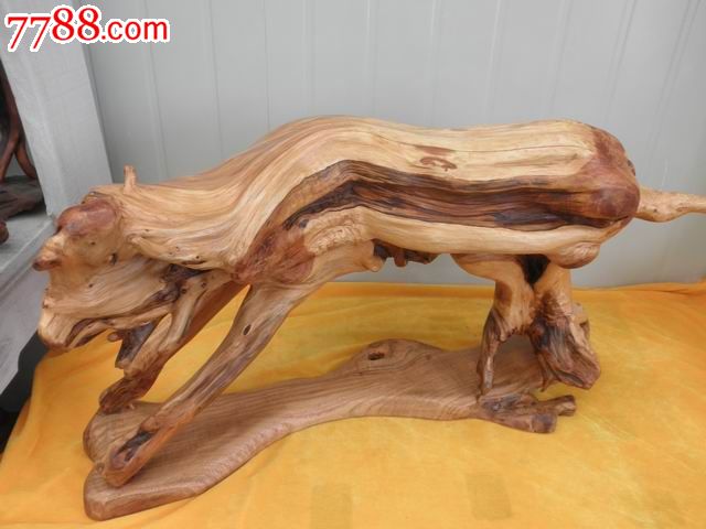 刘炳新根艺家作品【柏木】专场-王-木雕摆件-se16852068-零售