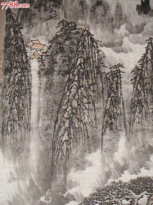 5333老画家山水画约61104厘米黄山系列之一