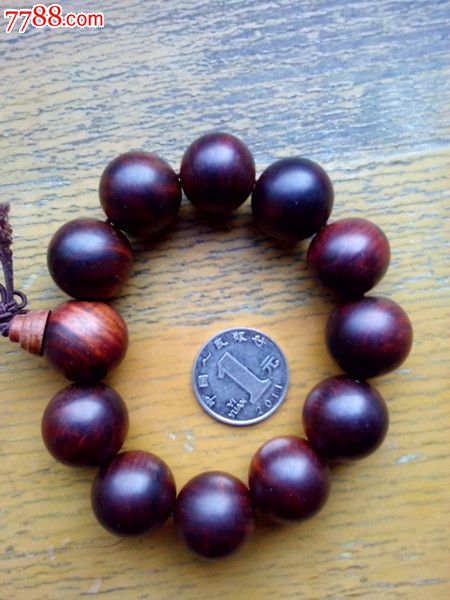 海南黄花梨木手串_木佛珠\/手串_如意缘藏品【