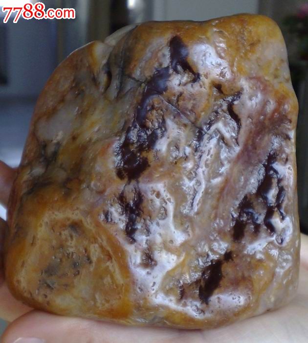 冻蜡---天然黄蜡石摆件