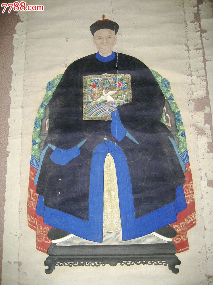 万泉收藏/名人字画/丞相画太公画大臣画/保值爱好收藏