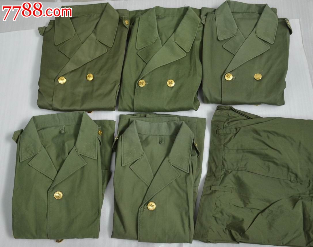 女式军服5件衣领圆形领章无已售