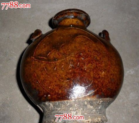 清末民国瓷罐一个-黄釉瓷--se17942125-零售-7788收藏