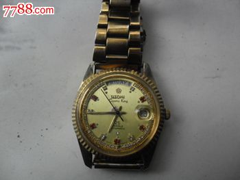瑞士梅花王全自动双日历25钻手表,_价格1200.