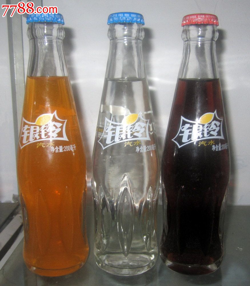 安徽临泉银铃饮料三种地方民族饮料玻璃瓶汽水