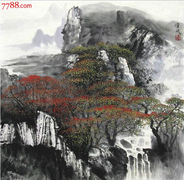 林伟斌·四尺斗方山水-se18023328-山水国画原作-零售-7788收藏__中国