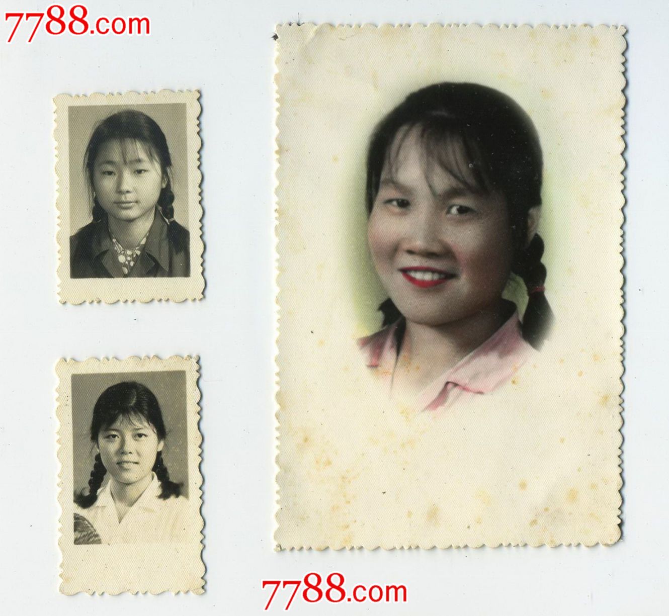 漂亮女青年(三张合售)-老照片--se18229914-零售-7788