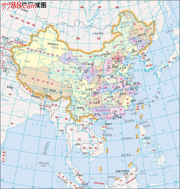 阿拉善戈壁石桌上把玩石,中国版图,中国地图(纯天然)