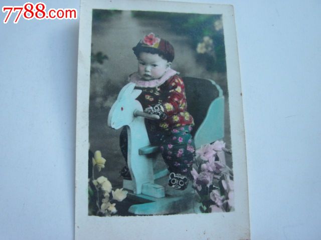 60年代儿童彩色留念照