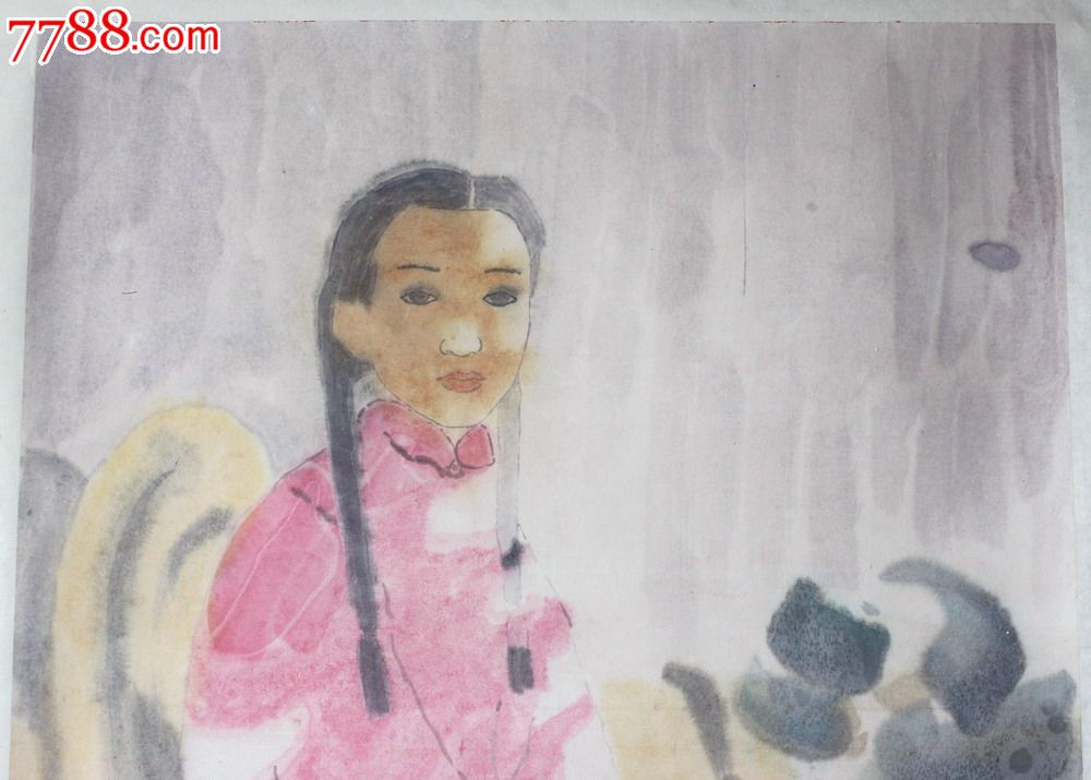 中国艺术研究院副院长,田黎明(青春少女)朦胧派人物画.