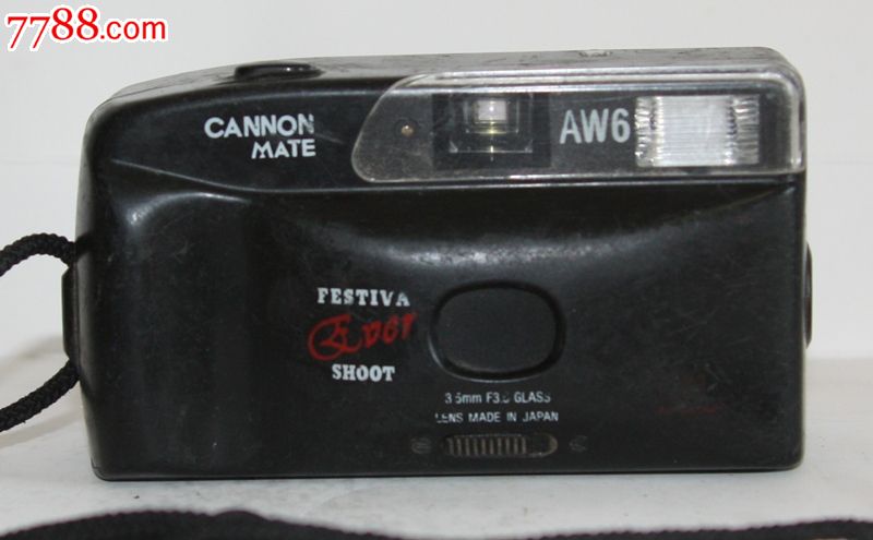 90年代日本产cannon(aw6)型号自动胶片相机-se-傻瓜机