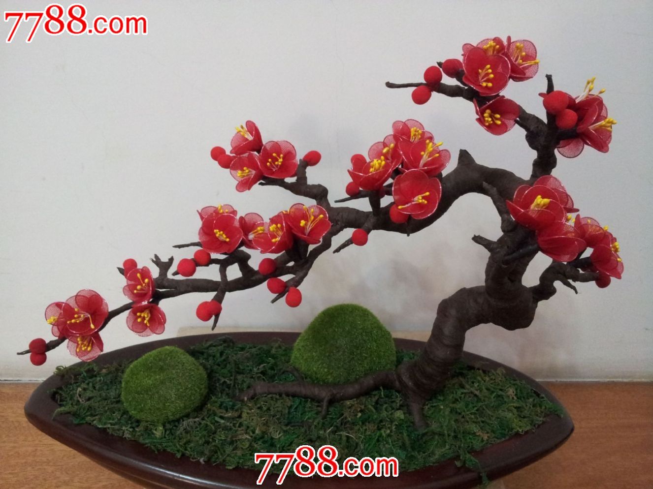 梅花树桩盆景-价格:168元-se18553932-工艺仿