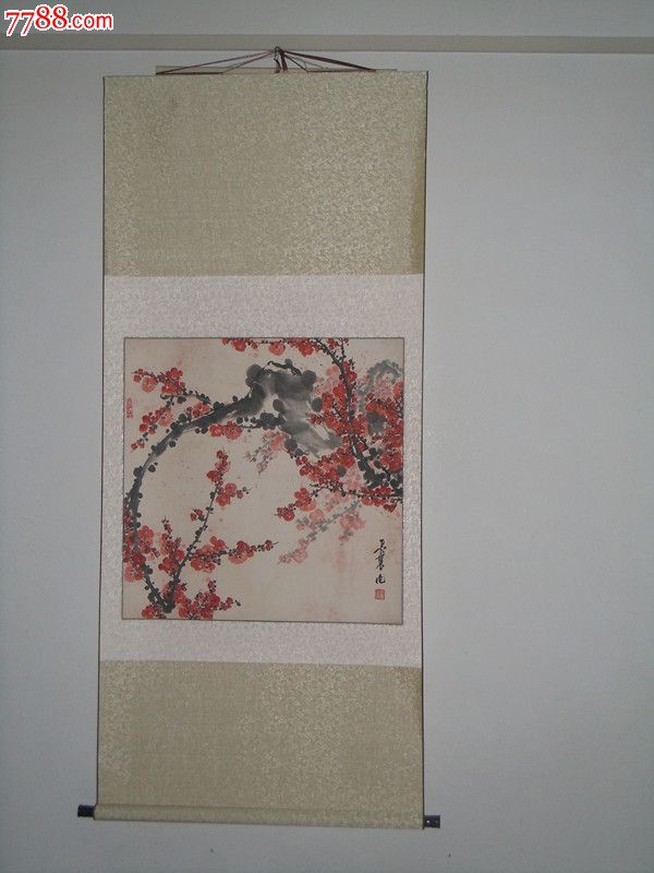 国画大师高希舜弟子著名京城画家刘玺生梅花立轴