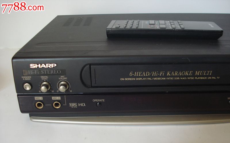 夏普vc-mh72六磁头立体声录像机老式录像机磁带录像机