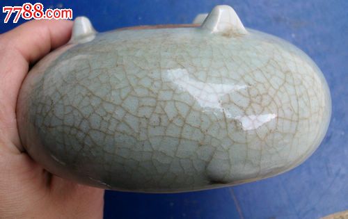清三代青釉开片笔洗-青瓷/秘色瓷-se18709800-零售-7788收藏__收藏
