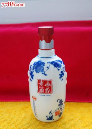 山庄老酒酒瓶收藏(乳白玻璃)-se18750182-青花瓷-零售