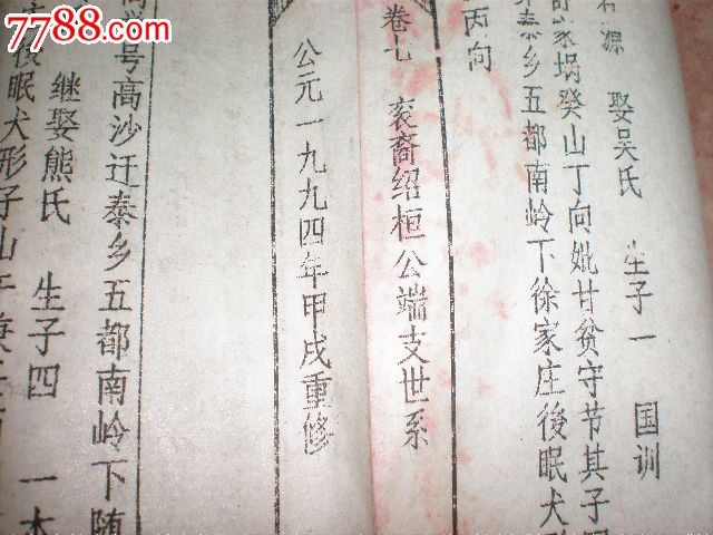 1994年《徐氏宗谱》