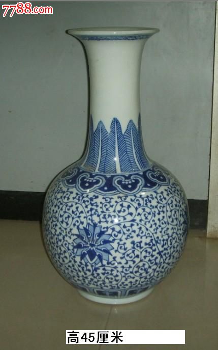 青花天球瓶-se19314402-青花瓷-零售-7788收藏__中国收藏热线