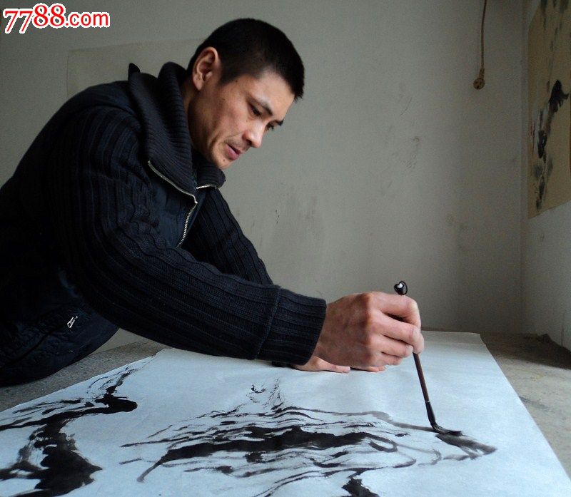 魏达画《马》