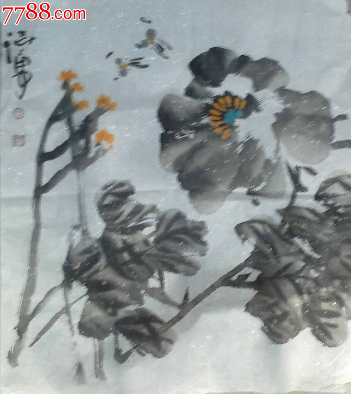 【羽桐轩】张勇(68x68cm)牡丹画