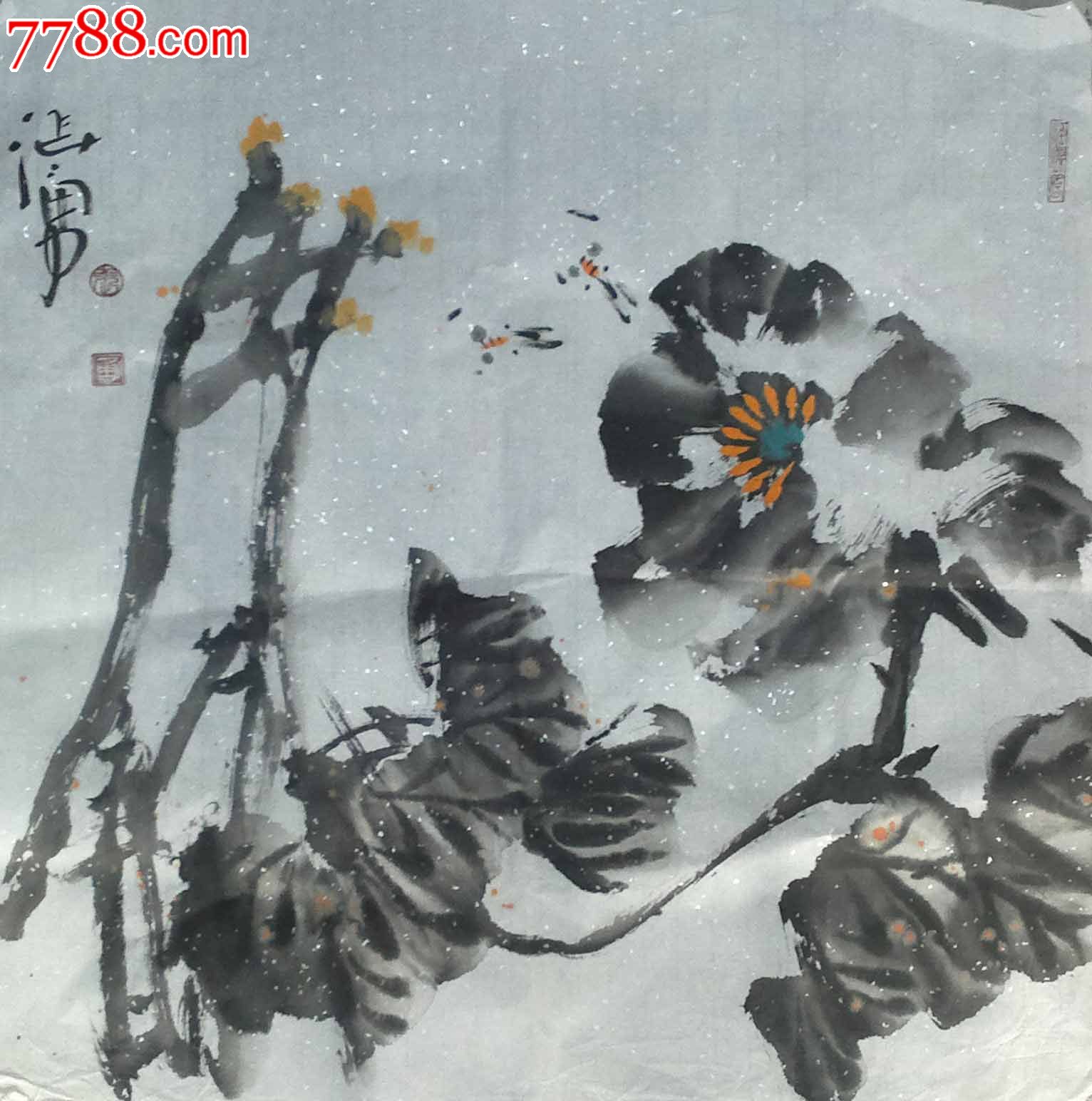 【羽桐轩】张勇(68x68cm)牡丹画-se19676023-花鸟国画原作-零售-7788