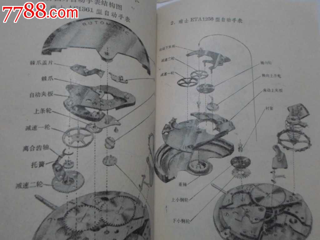 自动手表(附国外自动手表结构图)