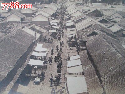 民国老照片!带说明!云南大理街道市场!大尺寸看图!