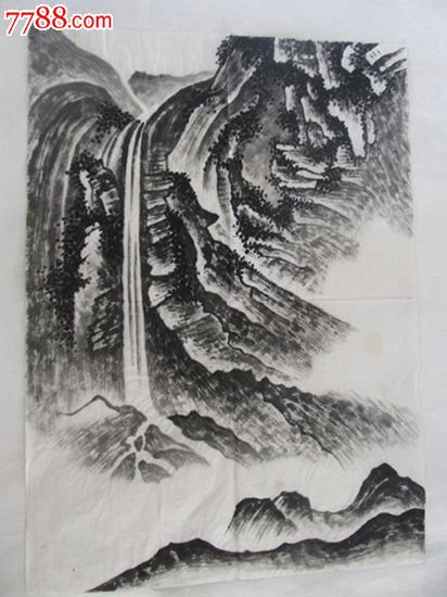 精品手绘国画山水画稿-价格:20元-se20624573-山水国画原作-零售-7788