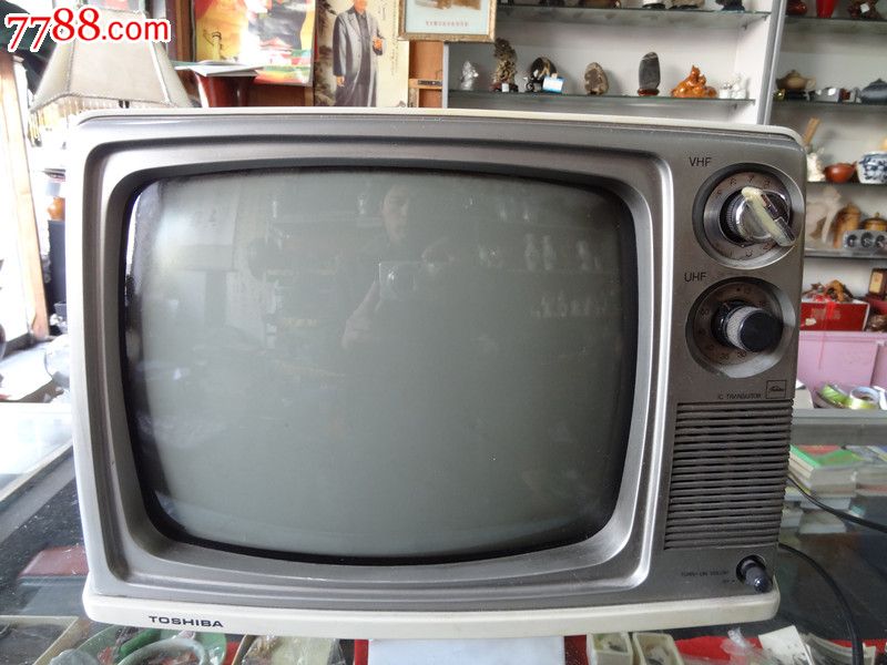 日本东芝牌12寸老古董黑白电视机-se2066641