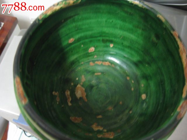 唐代绿釉陶罐