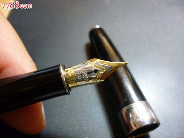派克金笔——法国u型18k750金笔!黄白金双色笔头!