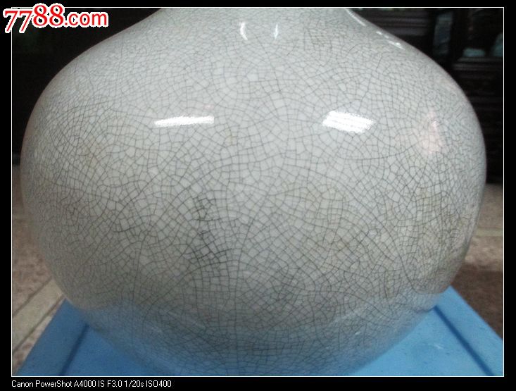 七十年代瓷六厂仿哥釉花瓶