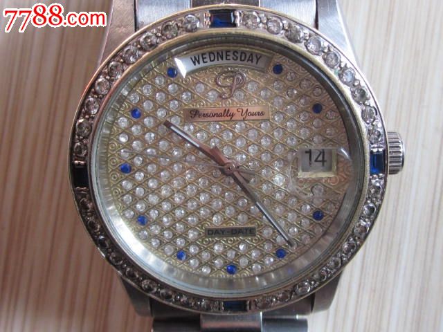 原装外国表【镶钻满天星,机芯带14K标志】【