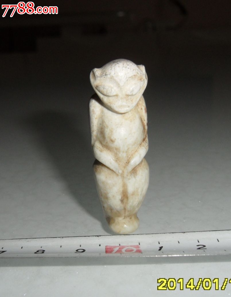 玉人—鸡骨白玉人—鸡骨白玉器—高古玉器—红山文化玉器