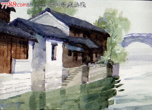 hhh 品种: 水粉/水彩原画-水粉/水彩原画 属性: 水彩原画,,建筑风景