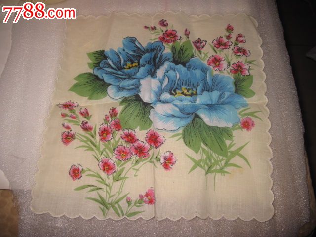 80年代印花手绢【未使用】