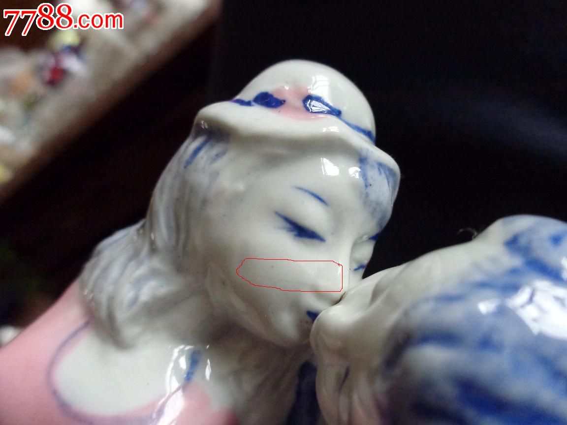 亲嘴小人0-价格:30.0000元-se22262777-彩绘瓷