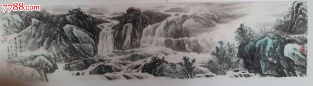 国画,山水,水墨山水,细笔山水,张顺桥山水画