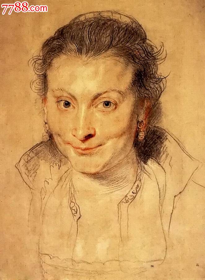 世界名画,鲁本斯,伊莎贝拉·布兰特的肖像