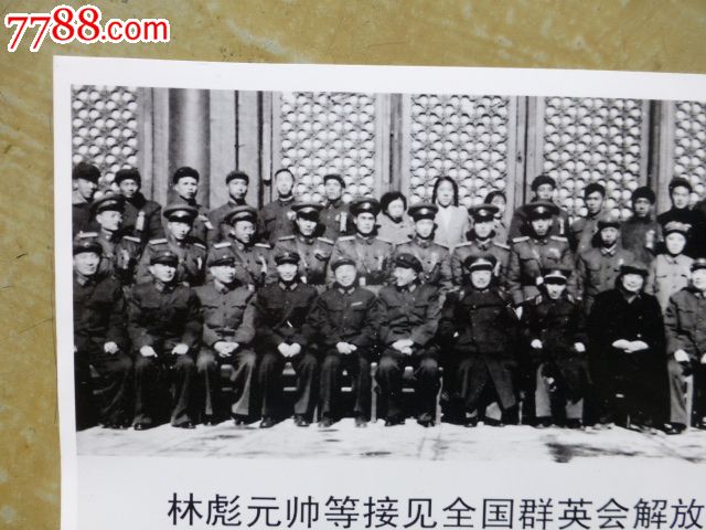 林彪元帅接见群英会解放军代表1959年