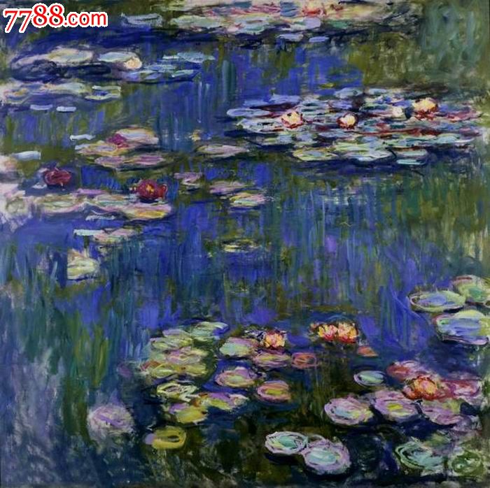 世界名画,克劳德61莫奈油画系列,睡莲