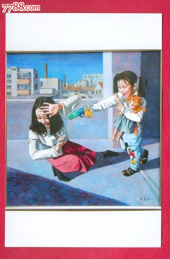 参展美术作品照片: 女孩的玩具枪 _老照片_沈阳