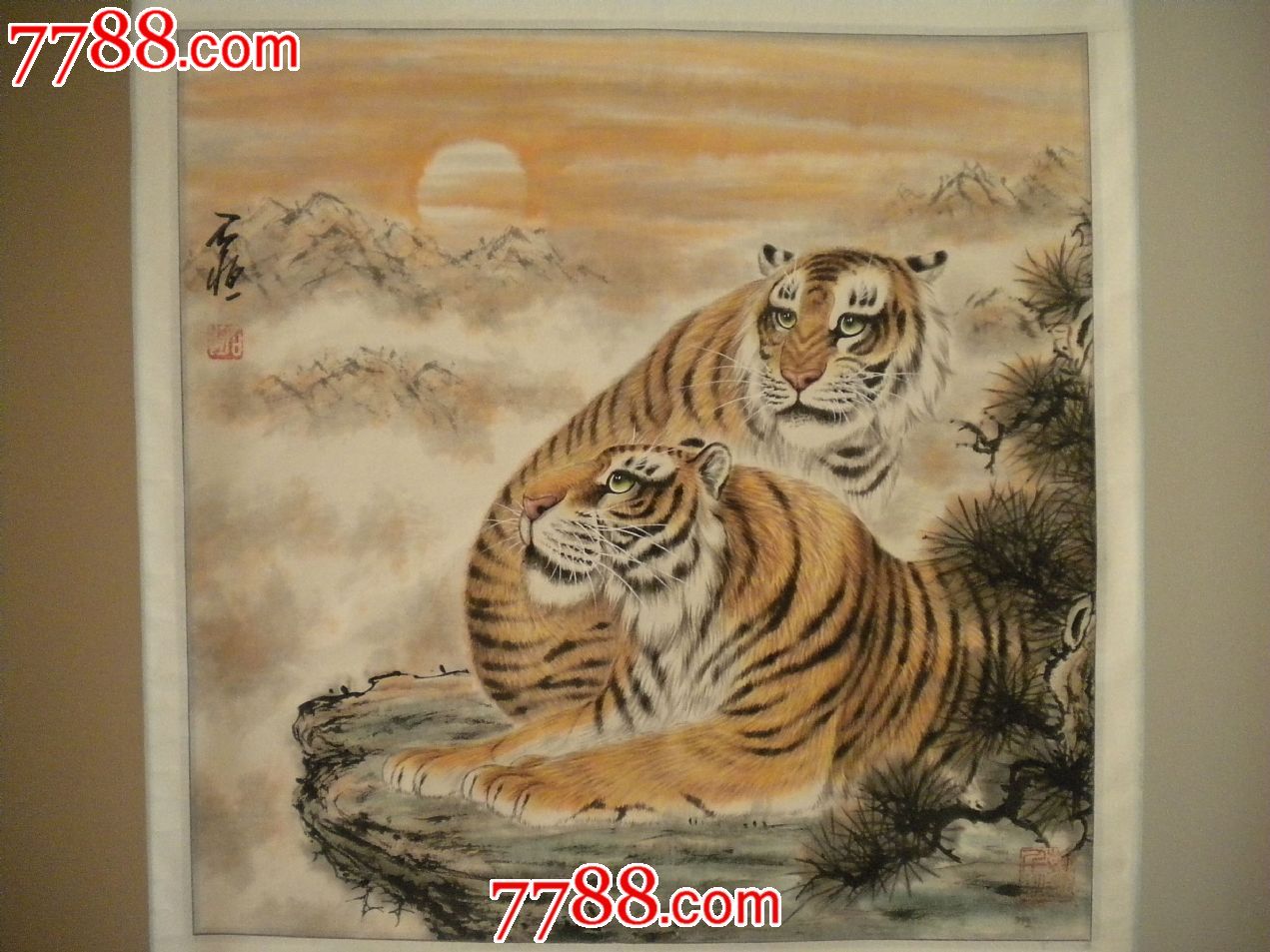 双虎图