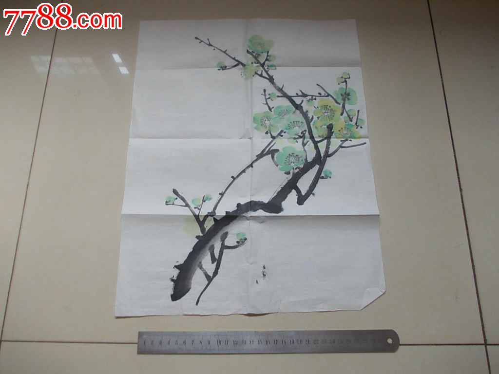 80年代老画,宣纸的.画的还可以,没有作者章印!"惊爆价