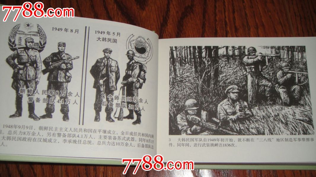 包邮--抗美援朝战争画史连环画签名砖头本,印量500本