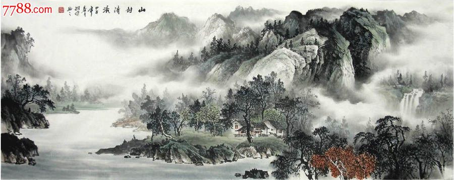 梁羽杰·小六尺山水-se22763959-山水国画原作-零售