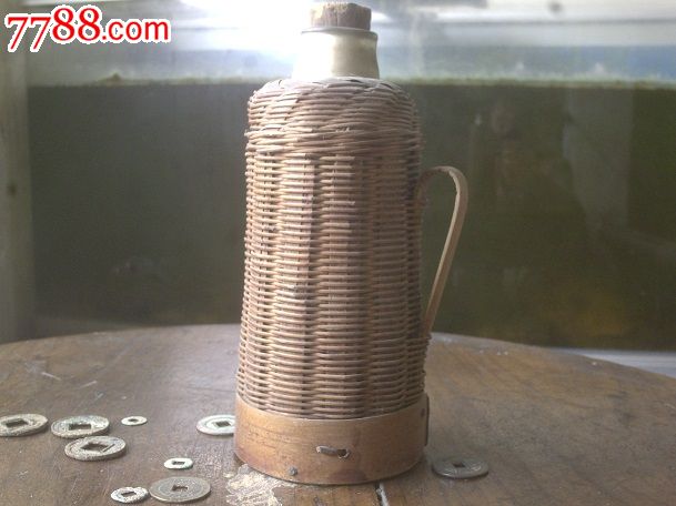 50年代竹编小暖水瓶