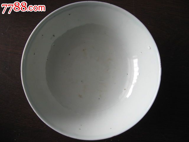 民国蓝边薄胎大碗