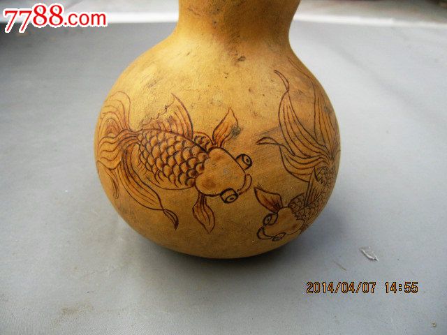 老葫芦,葫芦画,其他葫芦画,文革期间(1967年-1976年),其他图案,大葫芦,se23102390,零售,七七八八葫芦画